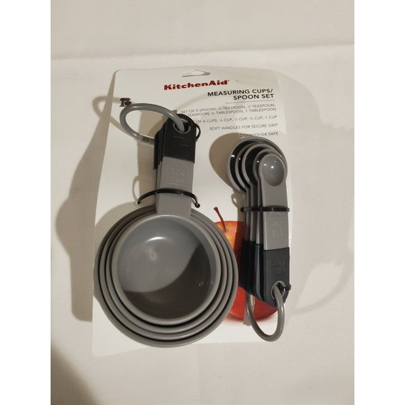 New KitchenAid Measuring Dishwasher Safe Cups/Spoons Set - Picture 1 of 3